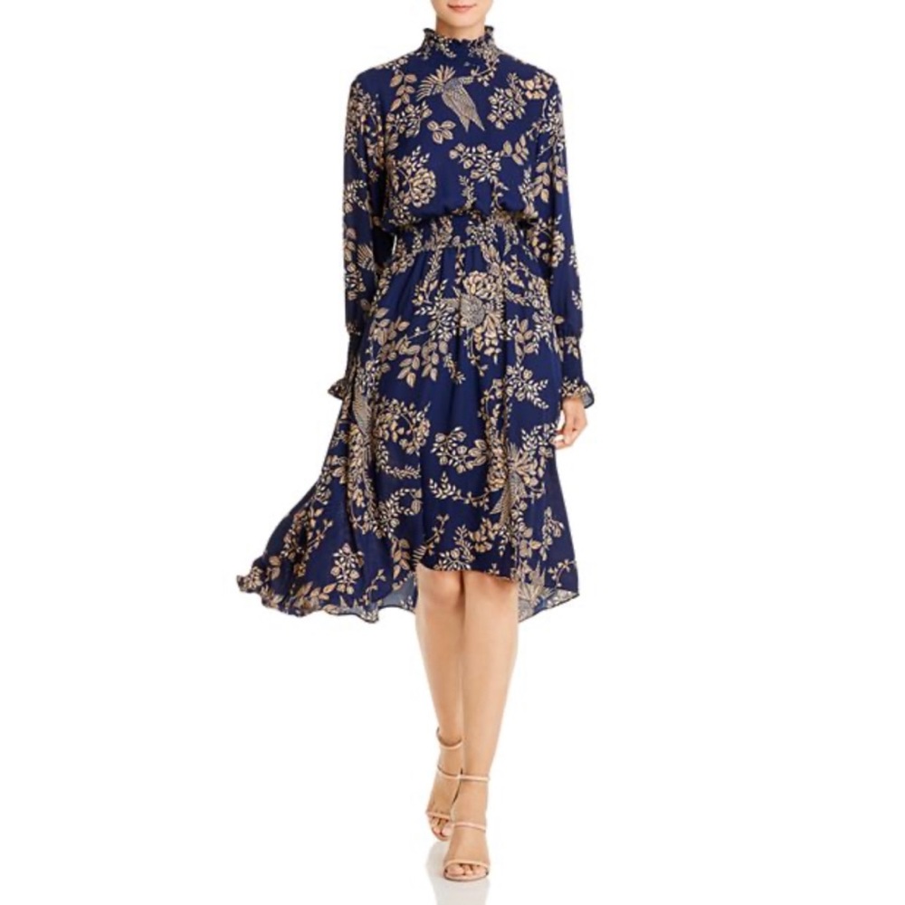 Nanette Lepore Smocked High/Low Dress NWT